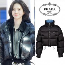프** 크롭 카리나 덕다운 패딩