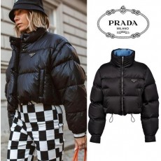 프** 크롭 카리나 덕다운 패딩