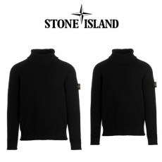 스* 패치 커플 울니트 터틀넥