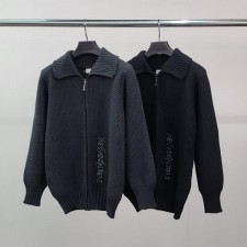 생** 로고자수 울 가디건