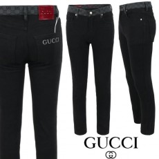 구* 레터링 로고 자가드 블랙 슬림 일자진