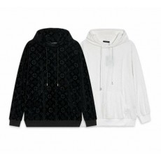 루* 모노그램 전판로고 벨로아 후드