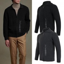 생** 와플 니트 집업