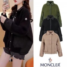 로고 레이어드 포켓 니트 자켓