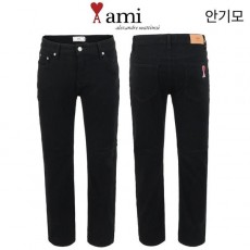 아* 안기모 블랙 스판 슬림 일자팬츠