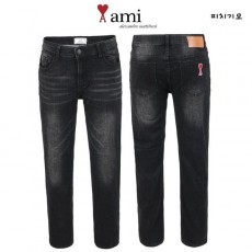 아* 안기모 블랙 히든밴딩 슬림일자팬츠