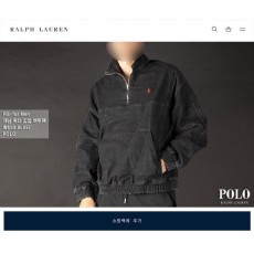 폴* 데님 쿼터 집업 맨투맨