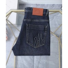 그레노블 엠보 워싱스판 데님진수입최고급