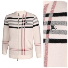 버** 클래식 체크패턴 집업니트