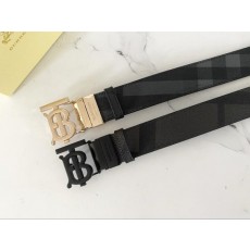 버** 리버서블 체크 레더 TB 남성 벨트