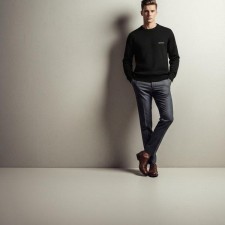 발**** 100 울 크루넥 니트