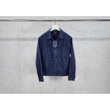 루* 가먼트 다이드 데님 트러커 재킷