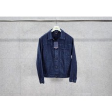 루* 가먼트 다이드 데님 트러커 재킷