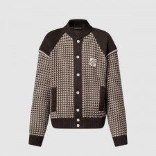 루* 86206 니트 코튼 자카드 봄버 자켓
