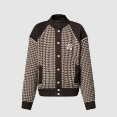 루* 86206 니트 코튼 자카드 봄버 자켓