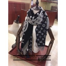 루* 하프 로고 캐시미어 머플러