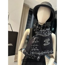 샤* 트위트 포켓 블랙 머플러