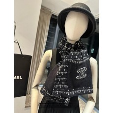 샤* 트위트 포켓 블랙 머플러