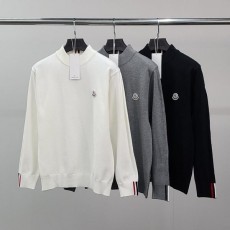 뺵삼선 소매라인 반목 니트