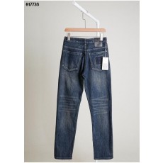 로** 아나그램 포켓 자수 패치 테이퍼드핏 데님 팬츠