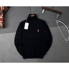 아* 스몰패치 로고캐시 목폴라 니트수입풀(남녀공용)