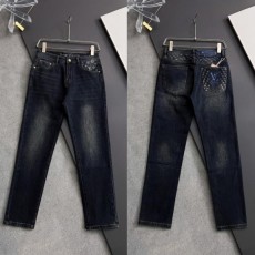 루* 모노그램 로고포인트 워싱스판 데님진수입최고급