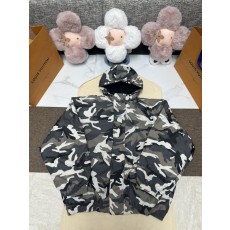 발**** M1174 카모 프린트 스키 자켓