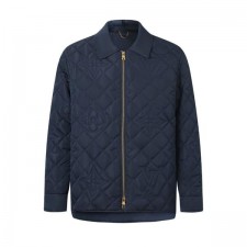 루* M1199 퀄티드 모노그램 오버 셔츠 자켓