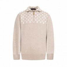 루* M1176 리브드 울 하프 지퍼 니트