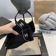 샤* 스웨이드 비쥬 로고 장갑