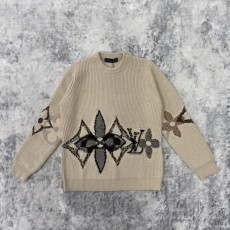 루* 25 그래픽 모노그램 플라워 니트  수입  프리미엄