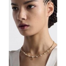 디* 진주 스톤 목걸이