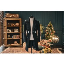 구* 최고급 알파카 더블 브레스티드 코트