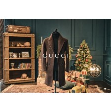 구* 최고급 알파카 더블 브레스티드 코트