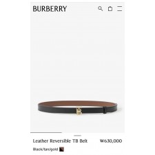 버** 리버시블 TB 레더 벨트