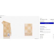 버** 체크 캐시미어 스카프