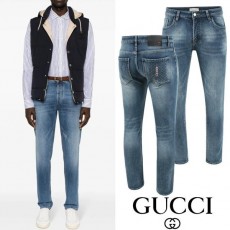 구* 자가드 버티컬 자수 융기모 슬림진 융기모