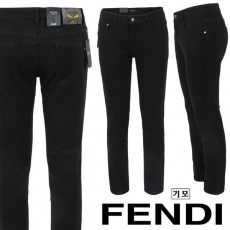 펜* 옐로우 로고 블랙 슬림 일자진 기모 원단