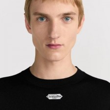 디* 파리 라벨 크루넥 니트