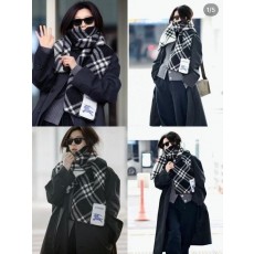 버** 전지현 체크 울스카프 머플러