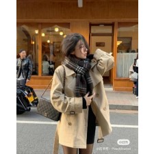 버** 메탈락 모노그램 체크 실크 스카프 머플러수입최고급