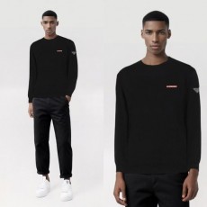 프** 블랙 와펜 기모 맨투맨