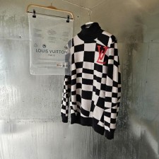 루* 자가드 울 풀 오버 니트