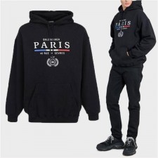 발**** 삼색라인 파리스 로고 나염 후드티