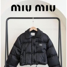 미*** 크롭 나일론 다운 재킷