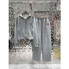 미*** 여성 그레이 후드 트레이닝 세트