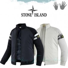 스* 두줄 라인 니트 블루종