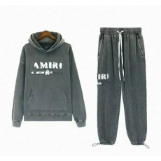 아** 워싱 자수로고 후드 조거 세트