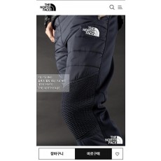 노**** 슬로프 퀼팅 패딩 기모 팬츠