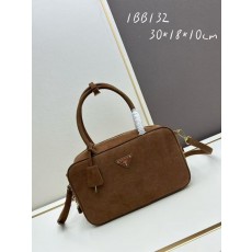 프** 스웨이드 토트백 숄더백